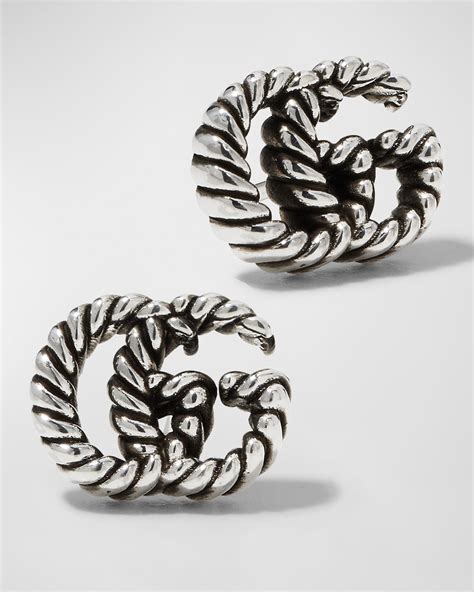 gucci marmont earrings|gucci gg earrings silver.